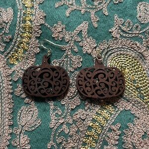 Maurices Dark Brown Filigree Earrings - Pumpkin